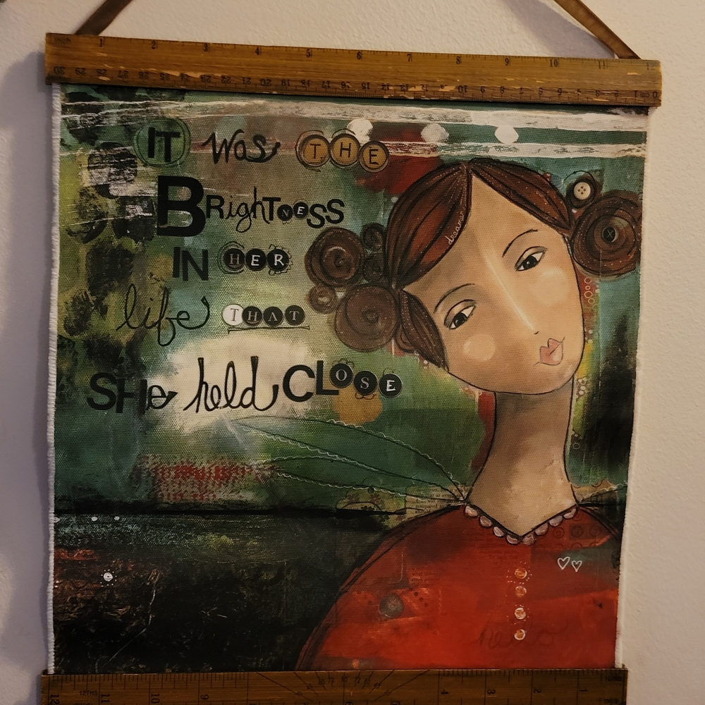 Artistic Wall Hanging with Inspirational Quote